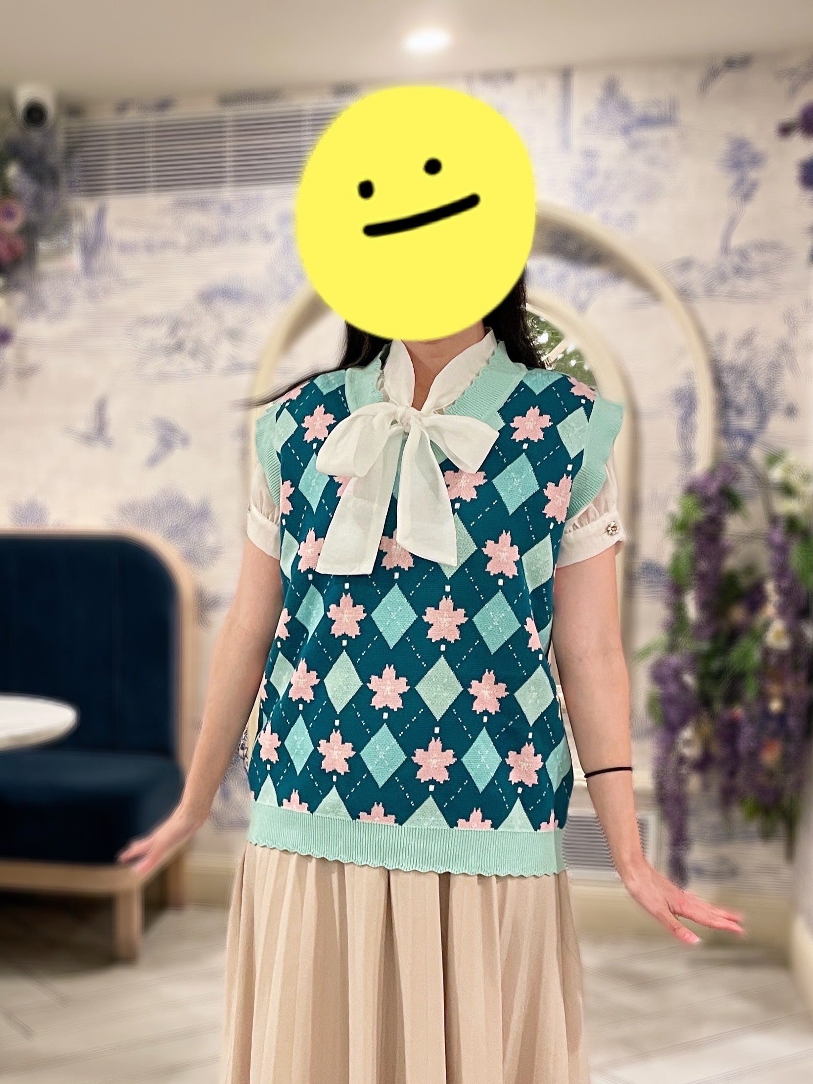 EARLY BIRD PREORDER-Sakura Argyle Sweater Vest (New colors)