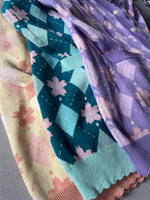 Load image into Gallery viewer, PREORDER- Sakura Argyle Cardigan Lavender Color
