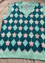 Load image into Gallery viewer, EARLY BIRD PREORDER-Sakura Argyle Sweater Vest (New colors)
