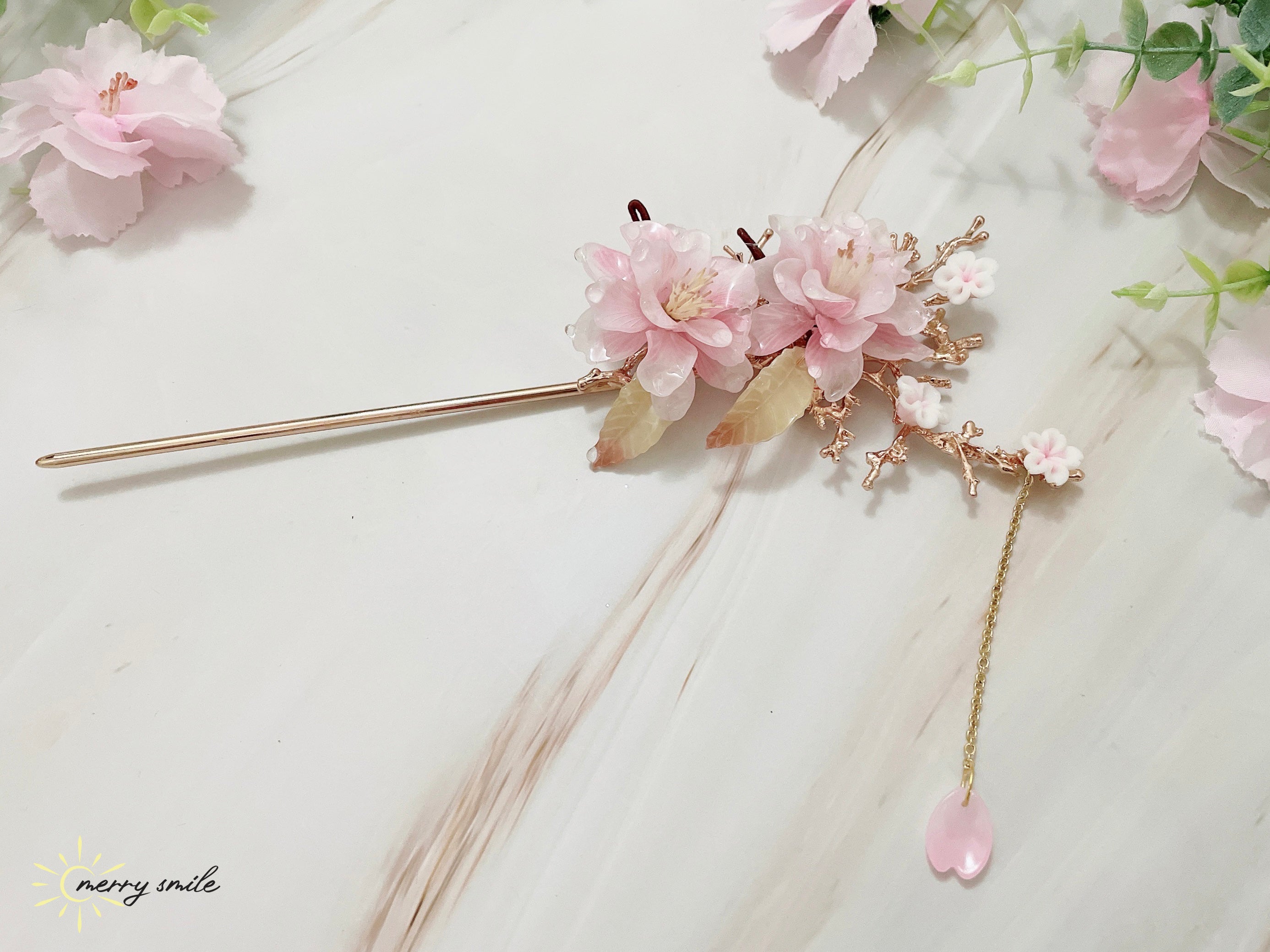 Sakura Dewdrop Hairstick