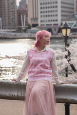 Load image into Gallery viewer, Sakura Argyle Sweater Vest
