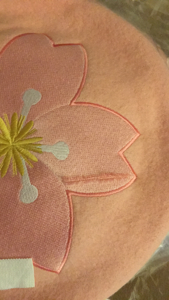 Sakura Embroidery Beret- B GRADE